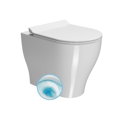 TONO WC mísa stojící, Geniusflush, 36x53cm, spodní/zadní odpad, bílá ExtraGlaze 641011