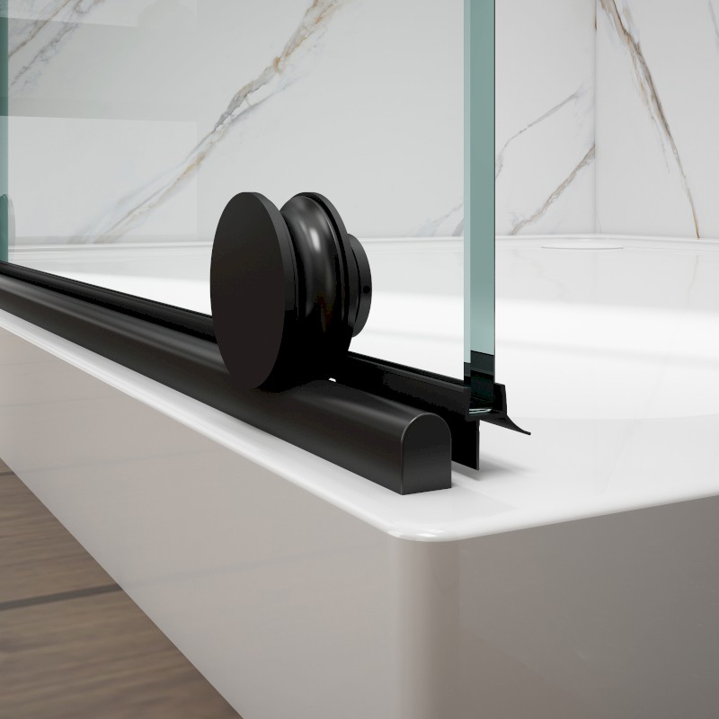 SPIRIT BLACK sprchové dveře 1500mm, čiré sklo GI1015B