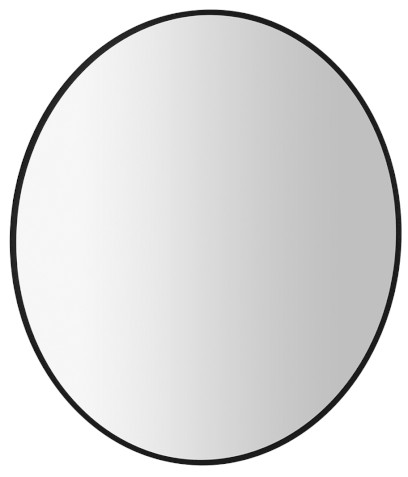 SHARON kulaté zrcadlo s LED podsvícením ø 80cm, černá mat 31255CI