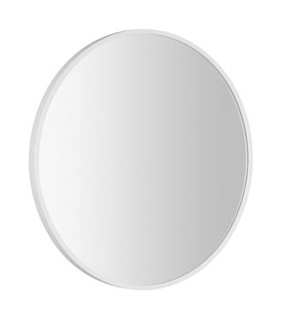 NOTION SLIM kulaté zrcadlo v rámu ø 50cm, bílá mat NT500W
