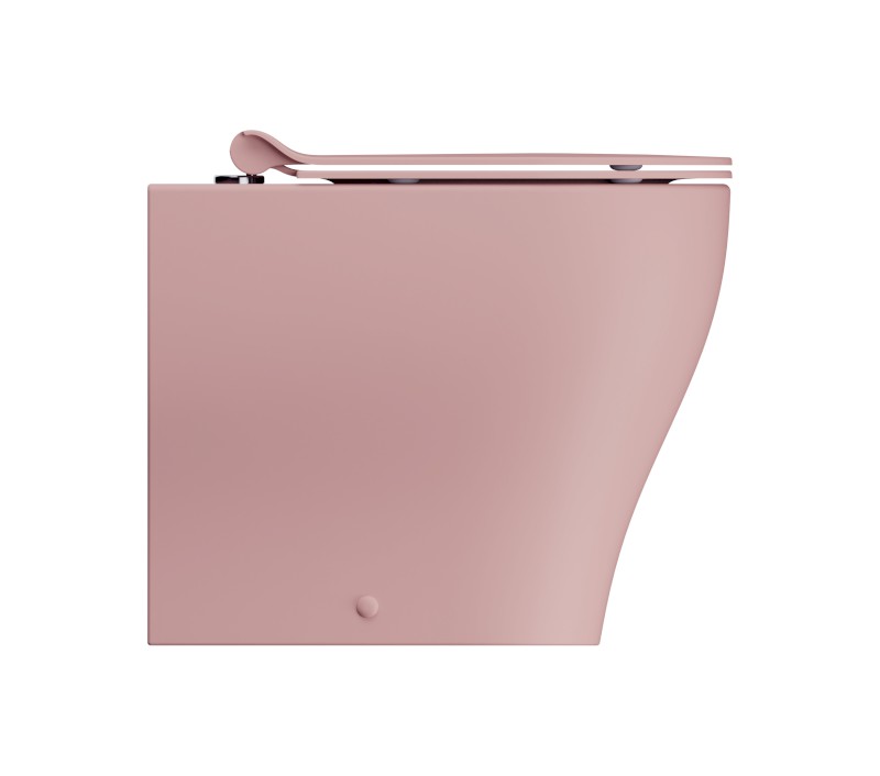 TONO WC mísa stojící, Geniusflush, 36x53cm, spodní/zadní odpad, blush dual-mat 641024