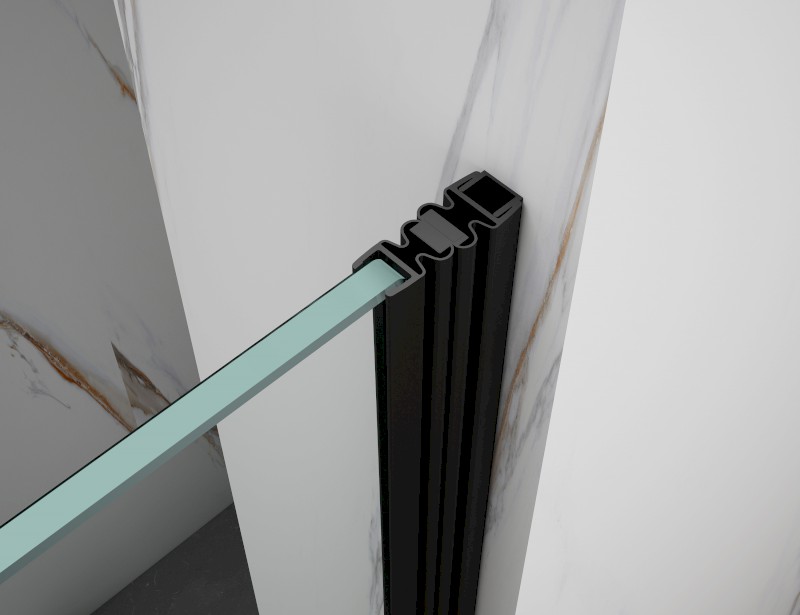 SPIRIT BLACK sprchové dveře 1200mm, čiré sklo GI1012B