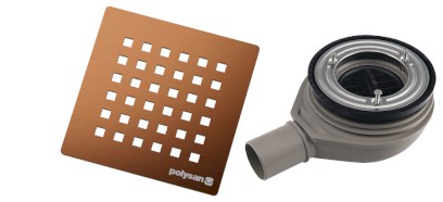 FLEXIA vaničkový sifon, průměr 90mm, DN40, krytka měď mat 17755