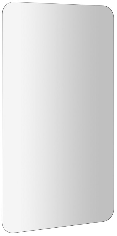ISHAPE zrcadlo s broušenou hranou 50x90cm, zakulacené rohy, CU free AG495