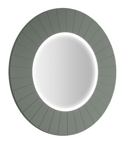LUMIRO STRIP kulaté zrcadlo s LED osvětlením v rámu ø 75cm, verde LR750-4444S