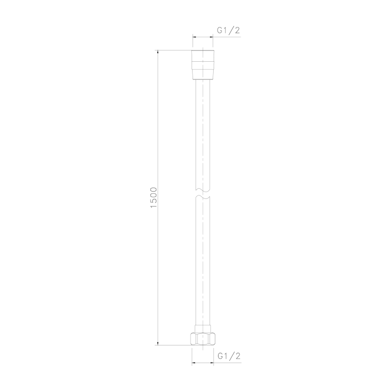 SOFTFLEX plastová sprchová hadice, 150cm, bílá mat 1208-24