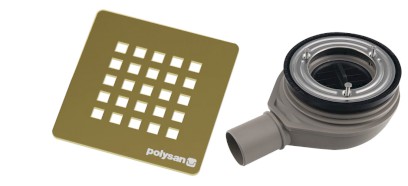 TRENECA vaničkový sifon, průměr otvoru 90mm, DN40, krytka zlato 84999.90