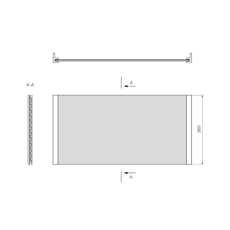 UNIVERSAL NIKA panel 150x36cm 94771