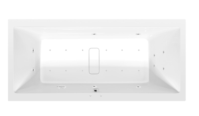 MARLENE hydromasážní vana, 190x90x48cm, Active Hydro-Air, chrom 71607.2010