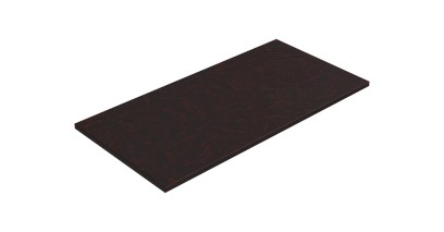ALTACERAMICA keramická deska 100x2x49cm, 1 otvor pro sifon, mramor/červená mat AC40237