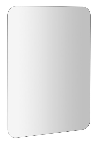 ISHAPE zrcadlo s broušenou hranou 50x70cm, zakulacené rohy, CU free AG457