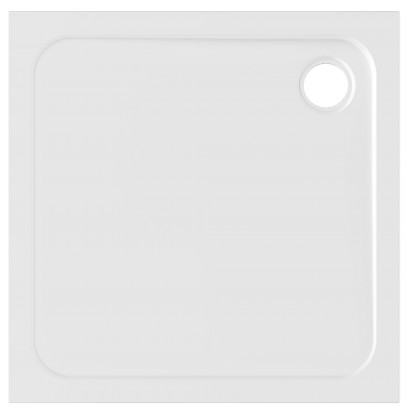 ELZA sprchová vanička z litého mramoru, čtverec 80x80cm, bílá 801.111.4