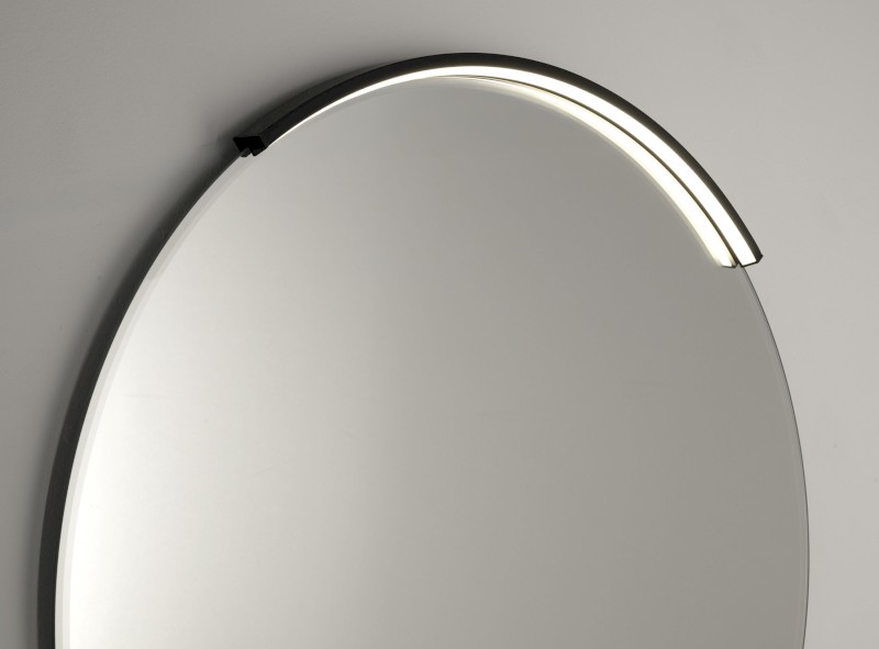 MOON LED svítidlo 7,5W, 230V, 502x12x22mm, R350mm, černá mat SL-2211/70MB