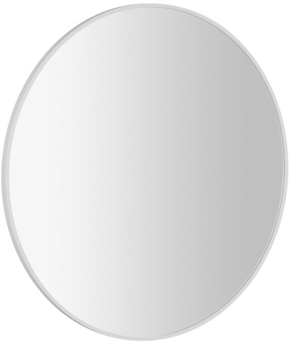 NOTION SLIM kulaté zrcadlo v rámu ø 80cm, bílá mat NT800W