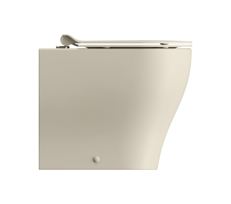 TONO WC mísa stojící, Geniusflush, 36x53cm, spodní/zadní odpad, creta dual-mat 641008