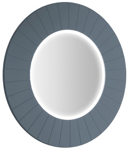 LUMIRO STRIP kulaté zrcadlo s LED osvětlením v rámu ø 90cm, siena LR950-4242S