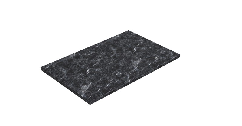 ALTACERAMICA keramická deska 80x2x49cm, 1 otvor pro sifon, mramor/černá mat AC40436