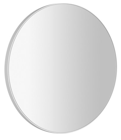 Kulaté zrcadlo v plastovém rámu ø 60cm, bílá 600002