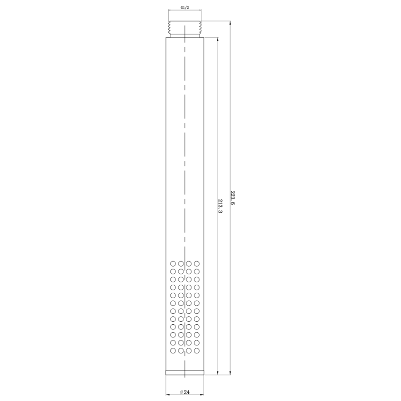 MINIMAL ruční sprcha, 184mm, nerez mat MI597