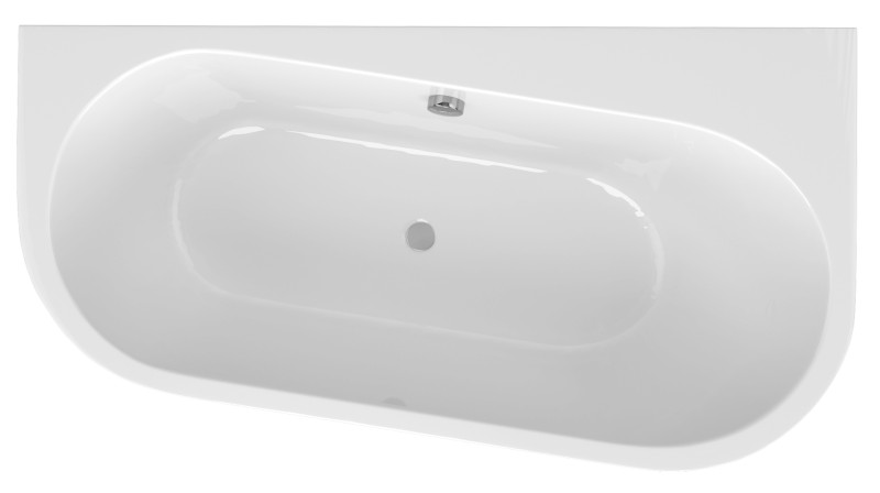 ASTRA WDR MONOLITH nástěnná stojící vana 160x85x60cm, bílá 31611MDR