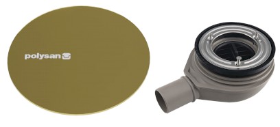 MIRAI vaničkový sifon, průměr 90mm, DN40, krytka zlato 72730G