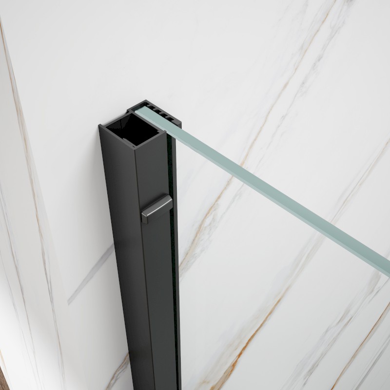 SPIRIT BLACK sprchové dveře 1100mm, čiré sklo GI1011B