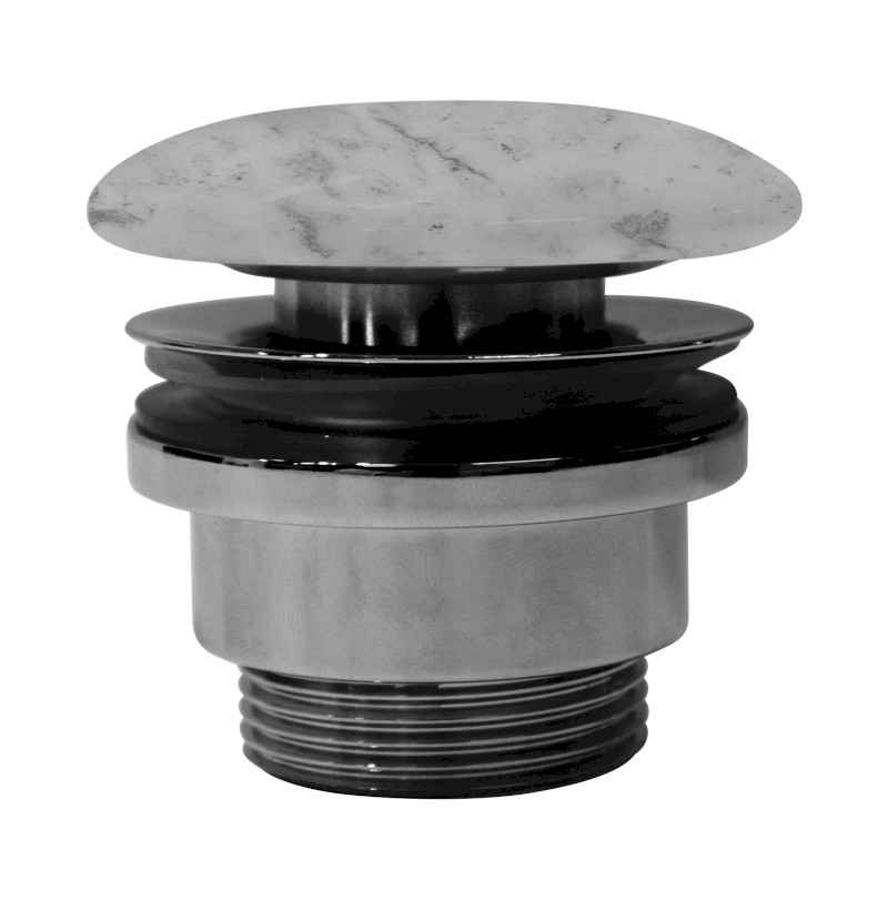 ALTACERAMICA umyvadlová výpust 5/4“, neuzavíratelná, keramická zátka, pro umyvadla AC301/AC302/AC307, 5-65mm, mramor/bílá mat AC90435