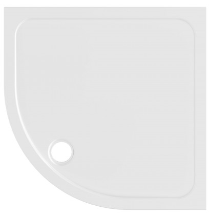 ELZA sprchová vanička z litého mramoru, čtvrtkruh 90x90cm, R550, bílá 801.117.4