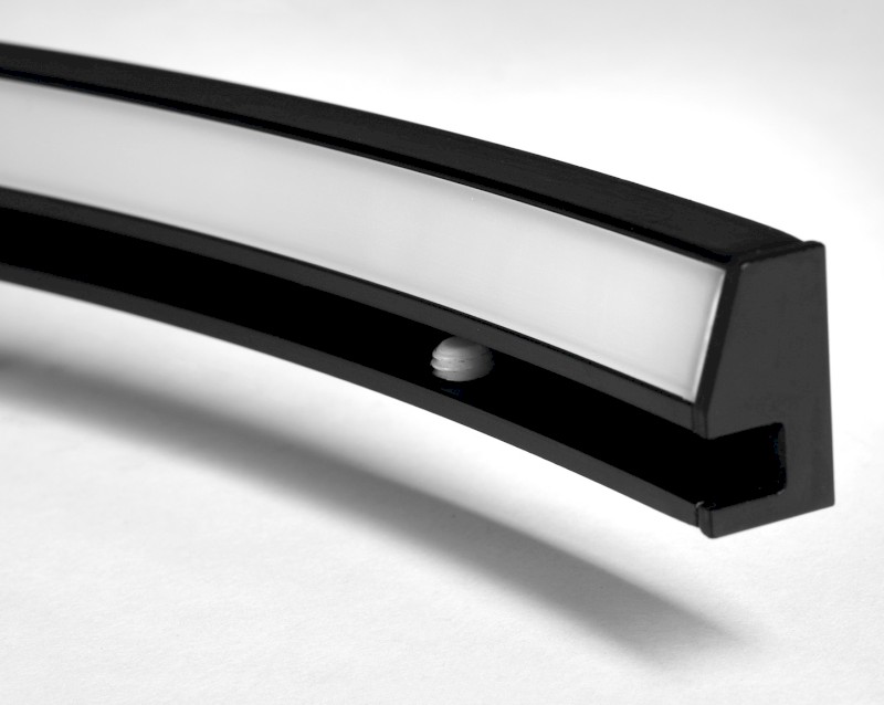 MOON LED svítidlo 8,8W, 230V, 573x12x22mm, R400mm, černá mat SL-2211/80MB