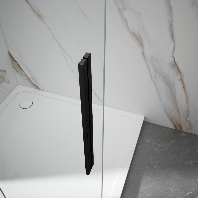 SPIRIT BLACK sprchové dveře 1100mm, čiré sklo GI1011B