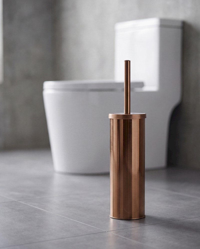 X-ROUND COPPER WC štětka na postavení, měď mat XJ012PG