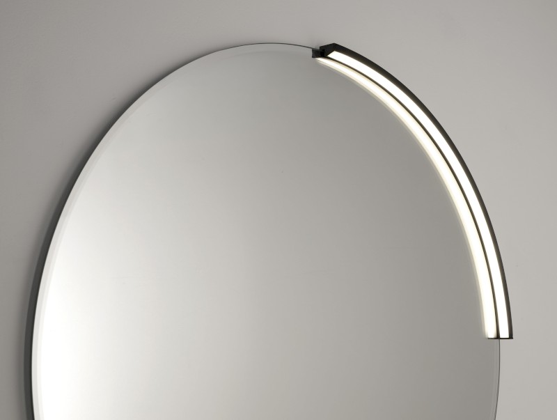 MOON LED svítidlo 6,5W, 230V, 431x12x22mm, R300mm, černá mat SL-2211/60MB