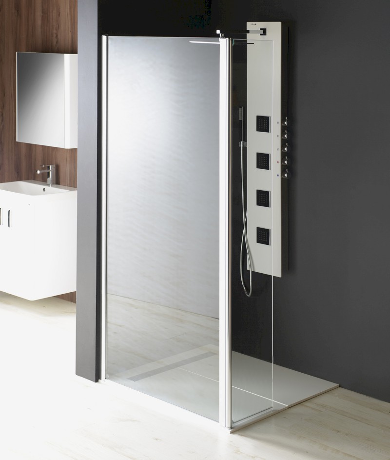 MODULAR SHOWER stěna k instalaci na zeď, pro připojení otočného panelu, 1000 mm MS3A-100