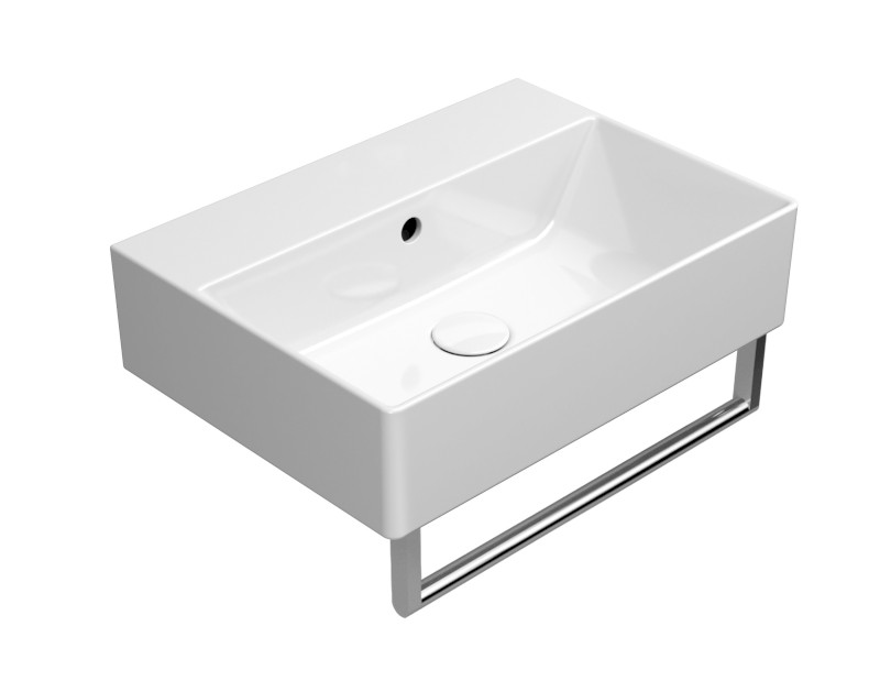KUBE X keramické umyvadlo 50x37cm, bez otvoru, bílá ExtraGlaze 9447011