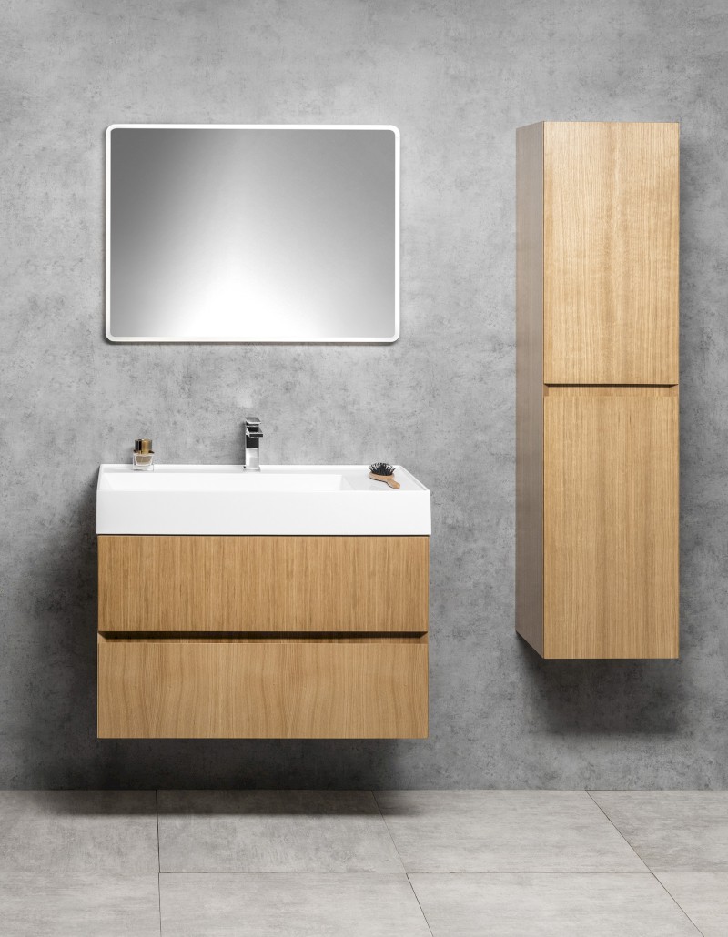 FILENA vysoká skříňka 35x140x30cm, dub FID3540D