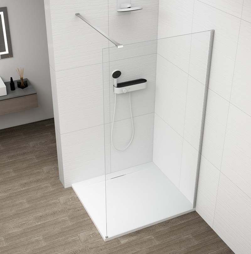 KAZUKO sprchová vanička z litého mramoru, obdélník 130x90cm, bílá 40342