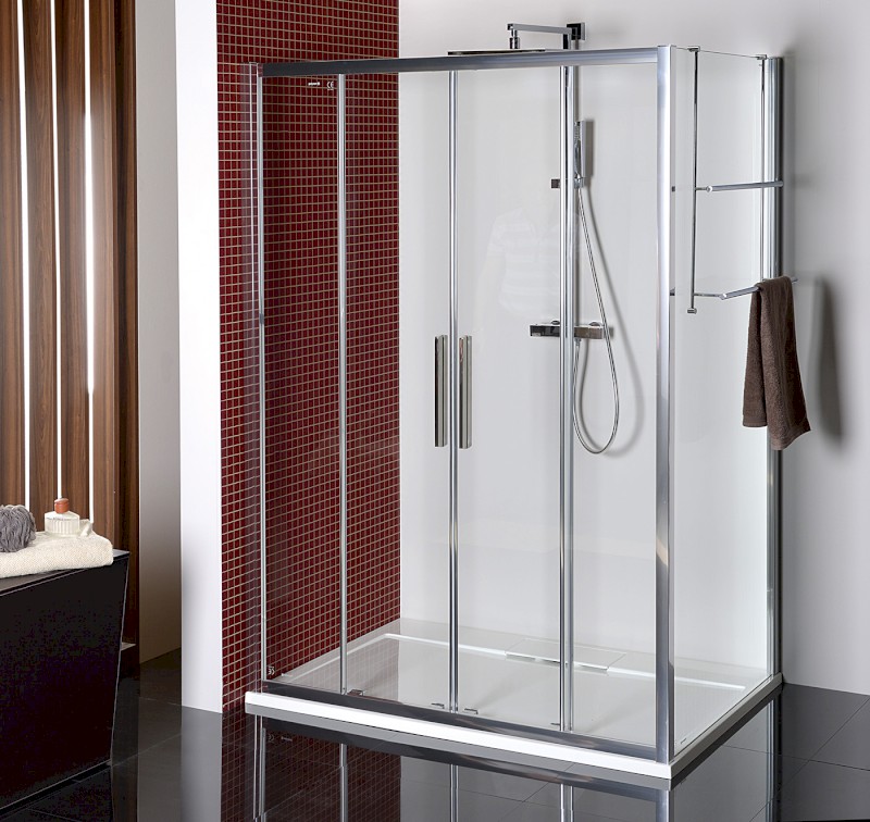 LUCIS LINE sprchová boční stěna 800mm, čiré sklo DL3315