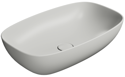 NUBES keramické umyvadlo na desku 60x38cm, cenere mat 978317