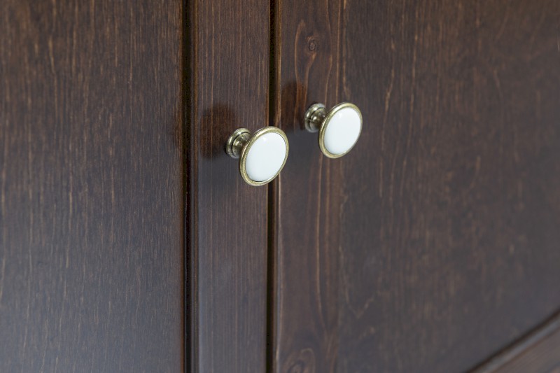 AMBRA umyvadlová skříňka 75,5x82x34,5cm, mořený smrk AB8040