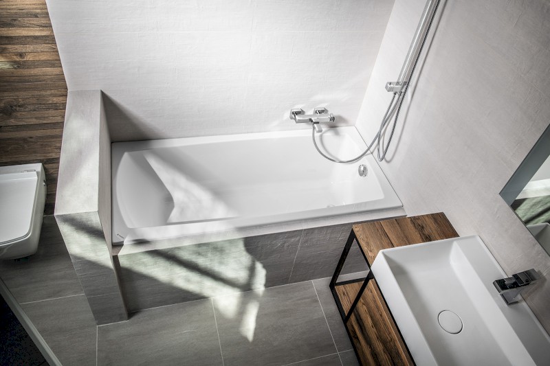 LILY SLIM obdélníková vana 140x70x39cm, bílá 72201S