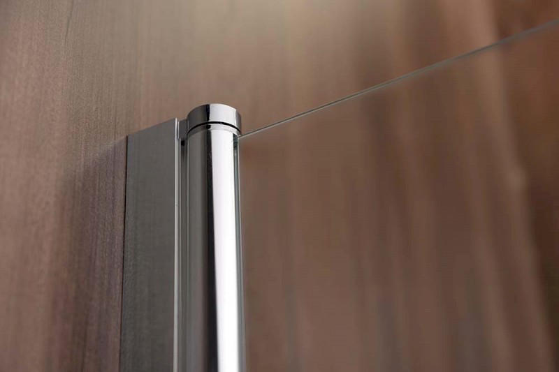 VILMA vanová zástěna 600x1400 mm, chrom, levá, sklo matné AQ6018L