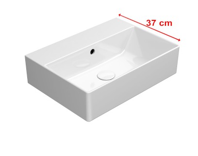 KUBE X keramické umyvadlo 50x37cm, bez otvoru, bílá ExtraGlaze 9447011