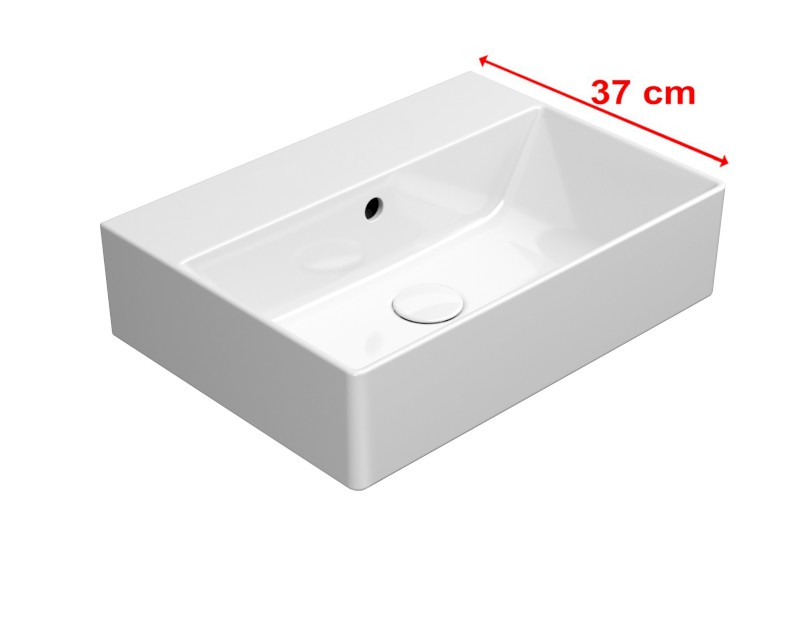 KUBE X keramické umyvadlo 50x37cm, bez otvoru, bílá ExtraGlaze 9447011