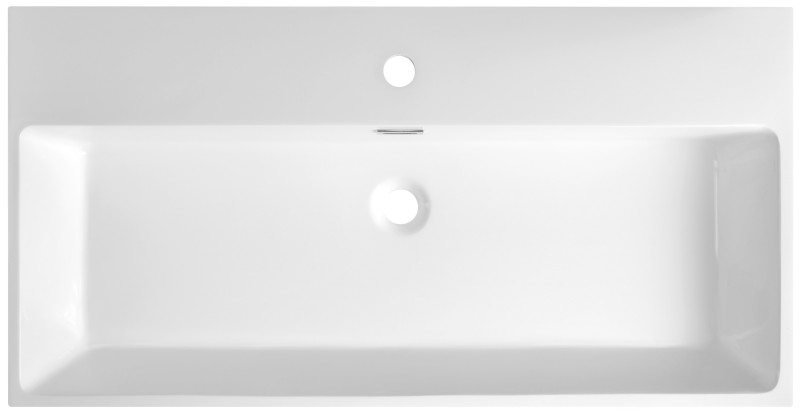 AQUATIC umyvadlo, litý mramor, 90x46cm, bílá AT090