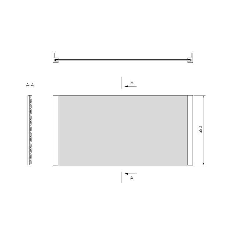 UNIVERSAL NIKA panel 150x59cm 35317