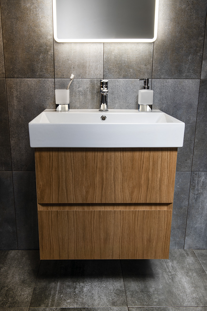 FILENA umyvadlová skříňka 67x51,5x43cm, dub FID1270D