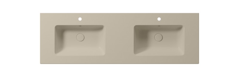 PURA keramické dvojumyvadlo Slim 142x46cm, creta mat 8889108