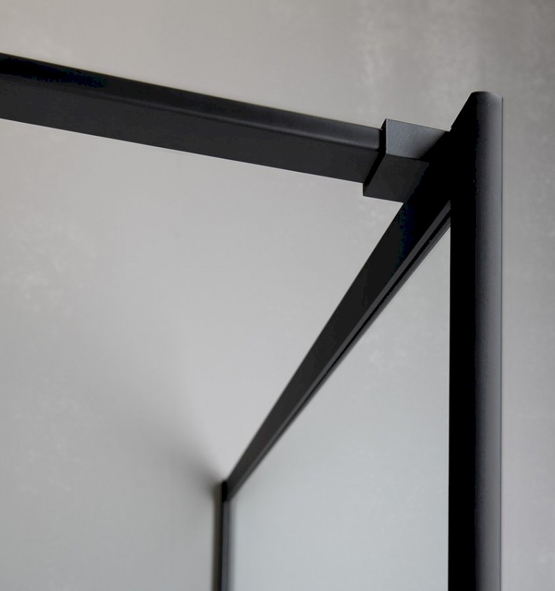 CURE BLACK sprchová zástěna 700mm, čiré sklo CB70