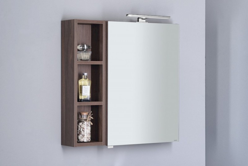 RIWA galerka s LED osvětlením, 50x70x17cm, borovice rustik RIW050-0016