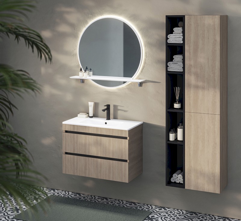 EZARA umyvadlová skříňka 78x54x39cm, dub cuneo EZ792-2525